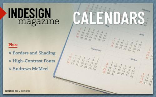 InDesign Magazine Ausgabe 113: Kalender