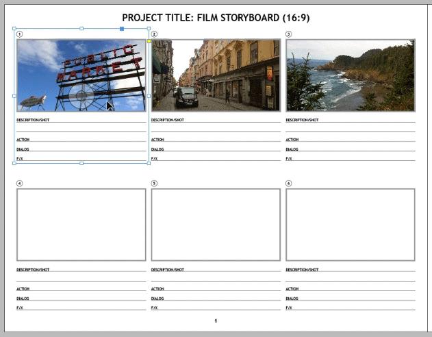 InDesign-Vorlage des Monats: Storyboard