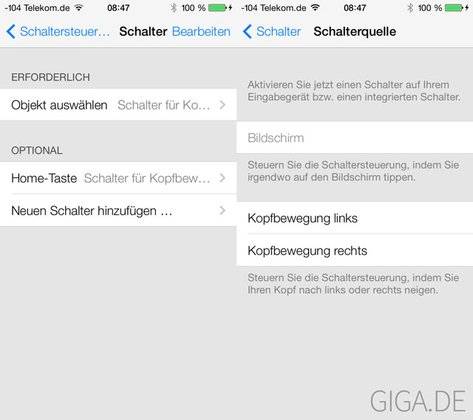 iOS 7: Neue Bedienungshilfe ermöglicht Steuerung per Kopfbewegung