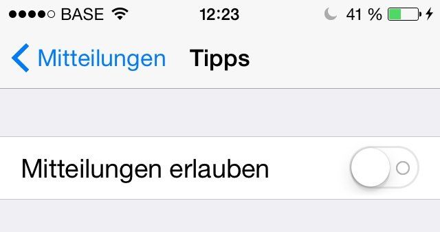 iOS 8: Tipps App deaktivieren (Mini-Tipp)