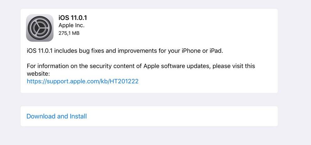iOS 11.0.1: Update für iPhone und iPad behebt Exchange-Probleme